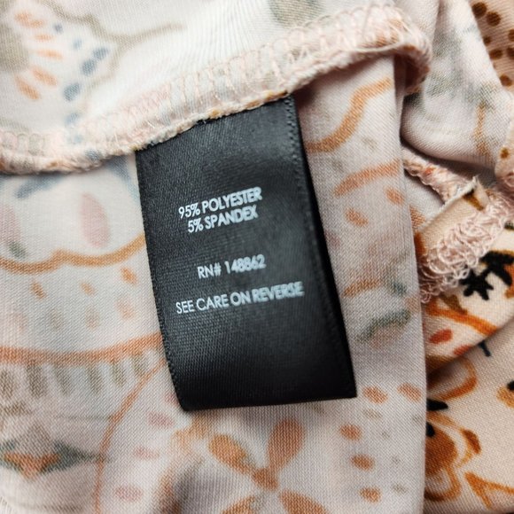 Torrid Women Size 1 / 1X  Faux Wrap Dress Pockets Orange Blue Floral Print - Picture 9 of 10